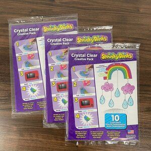 Shrinky Dinks Crystal Clear Creative Activity Kids Arts & Crafts Pack 30 Sheets
